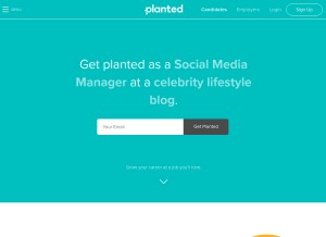 How planted.com looks like on a tablet such as an iPad.