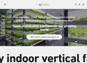 How plantfactory.com.au looks like on a tablet such as an iPad.