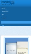 How plantillas-powerpoint.com looks like on a mobile device such as an iPhone.