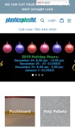 How plasticsplusltd.com looks like on a mobile device such as an iPhone.