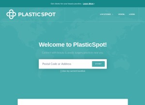 How plasticspot.io looks like on a tablet such as an iPad.