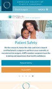 How plasticsurgery.org looks like on a mobile device such as an iPhone.