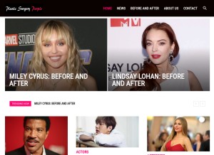 How plasticsurgerypeople.com looks like on a tablet such as an iPad.