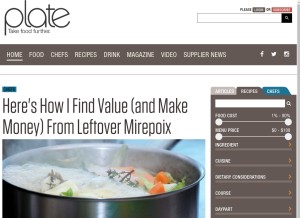 How plateonline.com looks like on a tablet such as an iPad.