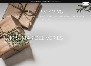 How platform23.com looks like on a tablet such as an iPad.