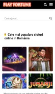 How play-fortune.ro looks like on a mobile device such as an iPhone.