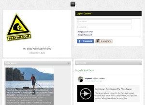 How playak.com looks like on a tablet such as an iPad.