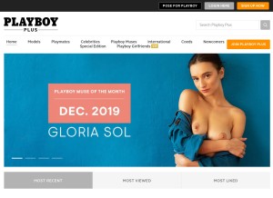 How playboyplus.com looks like on a tablet such as an iPad.