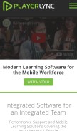 How playerlync.net looks like on a mobile device such as an iPhone.