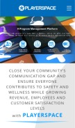 How playerspace.com looks like on a mobile device such as an iPhone.