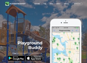 How playgroundbuddy.com looks like on a tablet such as an iPad.