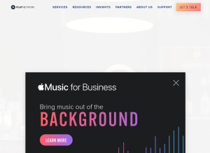 How playnetwork.com looks like on a tablet such as an iPad.