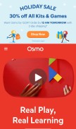 How playosmo.com looks like on a mobile device such as an iPhone.