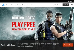 How playstation.com looks like on a tablet such as an iPad.