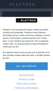 How playtech.ro looks like on a mobile device such as an iPhone.