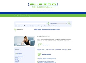 How plazoo.com looks like on a tablet such as an iPad.