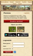 How plemiona.pl looks like on a mobile device such as an iPhone.