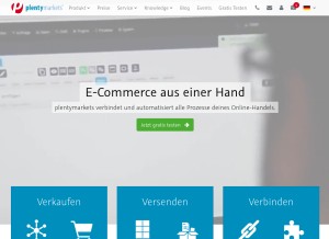 How plentymarkets.eu looks like on a tablet such as an iPad.