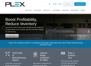 How plex.com looks like on a tablet such as an iPad.
