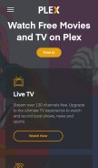 How plex.tv looks like on a mobile device such as an iPhone.