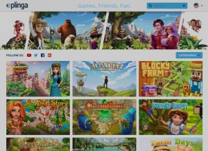 How plinga.de looks like on a tablet such as an iPad.