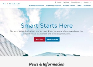 How pltechnology.com looks like on a tablet such as an iPad.