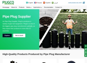 How plugco.net looks like on a tablet such as an iPad.