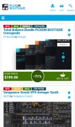 How pluginboutique.com looks like on a mobile device such as an iPhone.