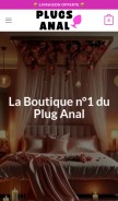 How plugs-anal.com looks like on a mobile device such as an iPhone.