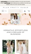 How plumprettysugar.com looks like on a mobile device such as an iPhone.