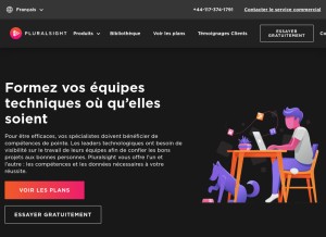 How pluralsight.com looks like on a tablet such as an iPad.