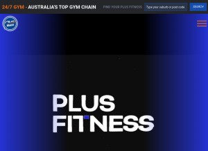 How plusfitness.co.in looks like on a tablet such as an iPad.