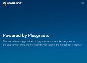 How plusgrade.com looks like on a tablet such as an iPad.