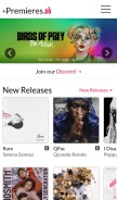 How pluspremieres.us looks like on a mobile device such as an iPhone.