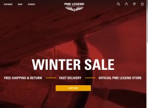 How pme-legend.com looks like on a tablet such as an iPad.