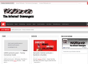 How pmslweb.com looks like on a tablet such as an iPad.