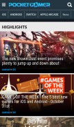 How pocketgamer.com looks like on a mobile device such as an iPhone.