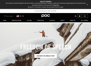 How pocsports.com looks like on a tablet such as an iPad.