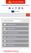 How poczta-polska.pl looks like on a mobile device such as an iPhone.