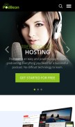 How podbean.com looks like on a mobile device such as an iPhone.