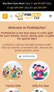 How podhalatee.com looks like on a mobile device such as an iPhone.