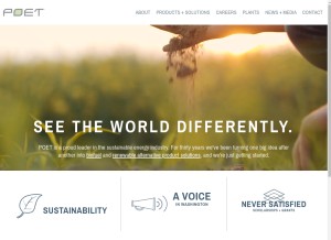 How poet.com looks like on a tablet such as an iPad.
