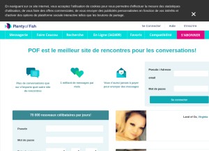 How pof.fr looks like on a tablet such as an iPad.