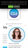 How pointandplace.com looks like on a mobile device such as an iPhone.