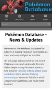 How pokemondb.net looks like on a mobile device such as an iPhone.