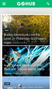 How pokemongohub.net looks like on a mobile device such as an iPhone.