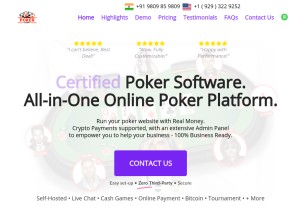 How pokerscript.net looks like on a tablet such as an iPad.