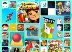 How poki.pt looks like on a tablet such as an iPad.