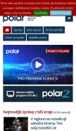 How polar.cz looks like on a mobile device such as an iPhone.