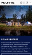 How polaris.com looks like on a mobile device such as an iPhone.